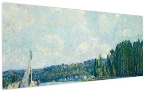 Tablou - Alfred Sisley, The Banks of the Oise, reproducere (120x50 cm)