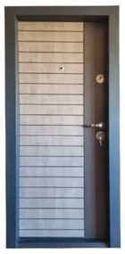 Usa metalica de apartament cu izolatie si vizor Novo Doors First Class NDFC19, Deschidere Stanga Dreapta, Dimensiune 200X88 cm, Tabla 12 mm, Kit