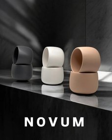Pahar cafea NOVUM Milk Foam Cappucino 330ml Flat White, Latte (culoare Alb Mat Foam)