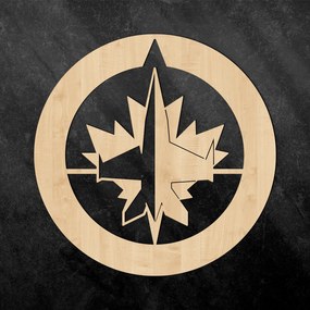 DUBLEZ | Logo din lemn - Winnipeg Jets