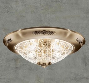 Plafoniera eleganta LUX realizata manual Crystal Glass - Giotto, 48cm