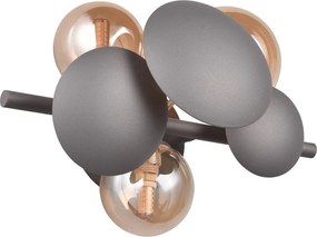 Aplică de perete gri-auriu Bubble – Trio Select