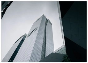 Tablou pe sticlă - Zgârie-nori (70x50 cm)