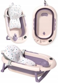 Cada de baie pliabilă pentru copii VAIANA PREMIUM cu pernă - mai multe culori Violet