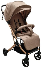 Carucior sport ultracompact pentru copii BABY CARE 311 Transformabil in troller, Spatar reglabil in 3 trepte, Pozitie somn, Bej Crem