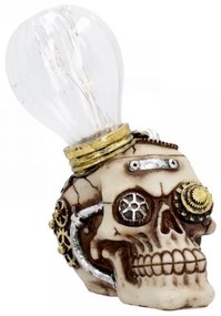 Statueta craniu steampunk cu led Idee Stralucitoare 17 cm