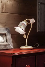 Veioza cu flori ceramice in stilul clasic Florentin PISA