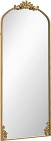 HOMCOM Oglindă Mare 180 x 75 cm, de Agățat sau Sprijinit, Auriu Vintage | Aosom Romania