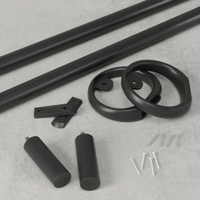 Galerie de perdea extensibilă 107-305 cm din oțel Ringlet – Umbra