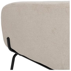 Fotoliu bej cu tapițerie din chenille Classic – Ixia