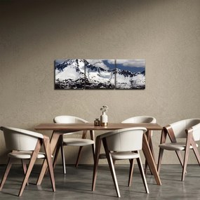 Tablou - Parcul Național Kenai Fjords (cu ceas) (90x30 cm)