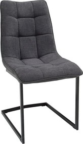 Set de 2 scaune elegante Miami, gri inchis vintage A-38501 VC