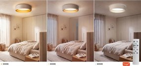 Brilagi-LED Lampă LED reglabilă VELVET SM 24W/230V 3000-6000K Ø45 cm crem/auriu WT+DO