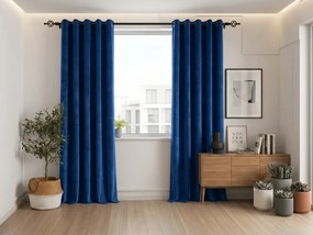 Draperie opaca ELVIO VELVET 140x250 cm, albastru marin Agatat: Rejansa