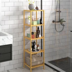 Deuba Raft din bambus - 140x33x33 cm