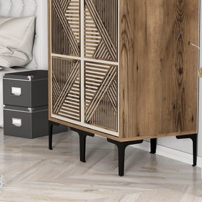 Dulap de haine Kiara PP (Nuc + Crem). 1088602