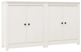3114065 vidaXL Servante, 2 buc., alb, 70x35x80 cm, lemn masiv de pin