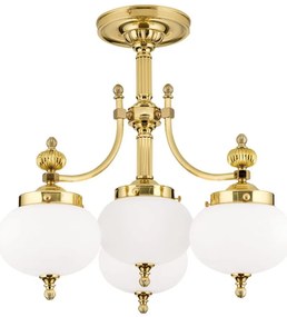 Lustra aplicata eleganta stil clasic Nostalgie 4L alama lucios/opal