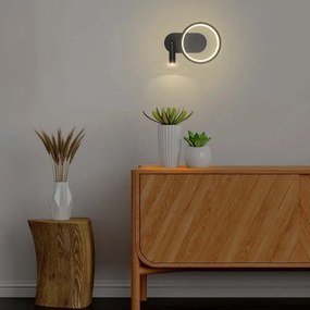 Aplică LED/14W/230V 3000K negru