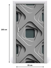 Autocolante pentru usi 3D Abstracție