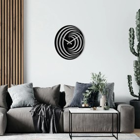 Ceas de perete Circles S017 Black , 48 x 48 cm