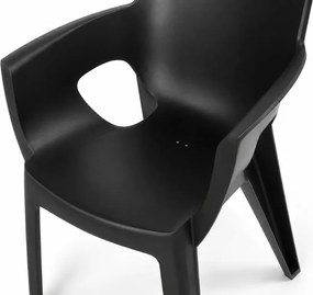 Scaun de gradina pentru dining IVY, neagra