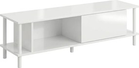 OFERTA Comoda TV PARIS 150 cm, alb II. calitate