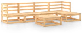 3075539 vidaXL Set mobilier de grădină, 6 piese, lemn masiv de pin