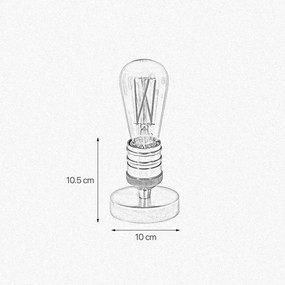 Veioza minimalista din alama Vesta