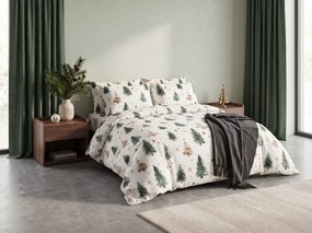 Lenjerie de pat din bumbac CHRISTMAS FOREST colorat Dimensiune lenjerie de pat: 70 x 90 cm | 140 x 220 cm