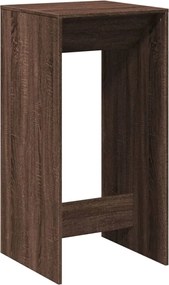 vidaXL Masă de bar, stejar maro, 51x50x103,5 cm, lemn prelucrat