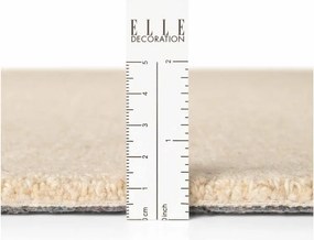 Covor bej țesut manual rotund din lână ø 200 cm Puristic Knots – Elle Decoration