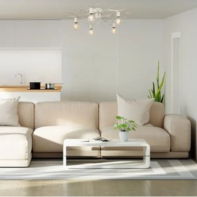 Plafonieră GARNISH 5xE27/15W/230V alb/patină