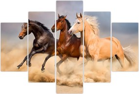 Tablou - Cai sălbatici (150x105 cm)