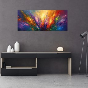 Tablou - Abstracție de flori (120x50 cm)