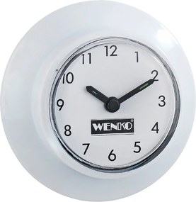 Ceas autoadeziv pentru baie Wenko Wall Clock, alb