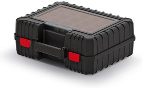 Cutie pentru scule 38,4 x 33,5 x 14,4 cm, cu cutii, neagra