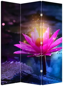 Paravan - Lotus pe apă (126x170 cm)