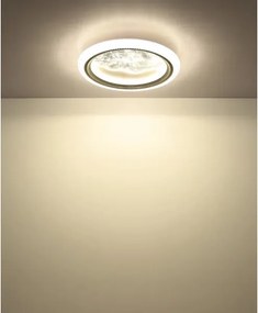 Globo 48494-28 - Plafonieră LED ODESSA, 28W, 230V, Ø 39,5 cm, argintie