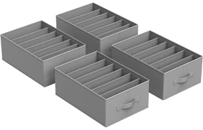 Organizator sertate 4 buc ,42 x 30 x 17 cm, gri