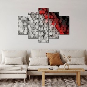 Tablou - 3D hexagoane (150x105 cm)