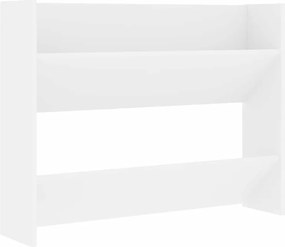vidaXL Pantofar de perete, alb, 80x18x60 cm, lemn prelucrat