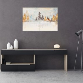 Tablou - Pădure în acuarelă (90x60 cm)