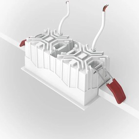Spot LED incastrabil dimabil cu 2 surse de iluminat Alpha alb, 3000K