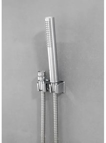 WENKO Duș DUO 81340100, 170 x 2,7 cm, crom lucios/argintiu/gri
