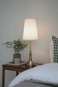 Markslöjd 108970 - Lampă de masă NOBLE 1xE14/40W/230V 66 cm alb/alamă