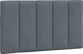 vidaXL Pernă tăblie de pat, Hanko, gri închis, 80 cm, catifea