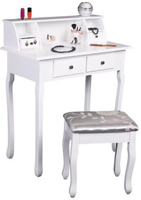 Măsuță decorativă cu scaun RODES NEW, albă