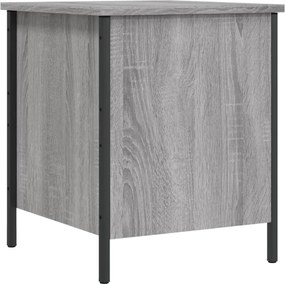 vidaXL Bancă de depozitare, gri sonoma, 40x42,5x50 cm, lemn prelucrat