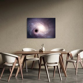 Tablou pe sticlă - Galaxii spiralate (70x50 cm)